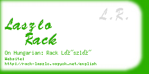 laszlo rack business card